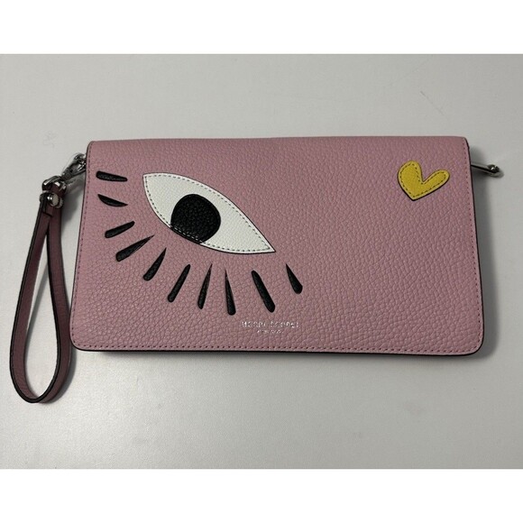 Brand New Henri Bendel Influencer Wallet/Clutch. In Pink Leather. - Picture 1 of 10